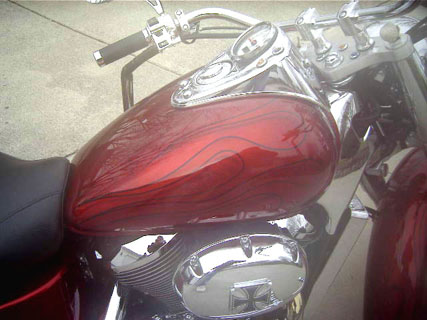 Motorcycle on Paint Jobs    Motorcycle Flames And Custom Painting